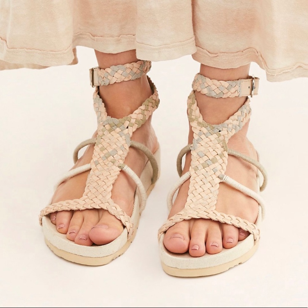 Free People Denali Woven Footbed Sandals size 40